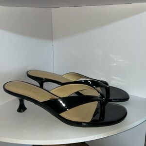 Elegant Black Heeled Sandals